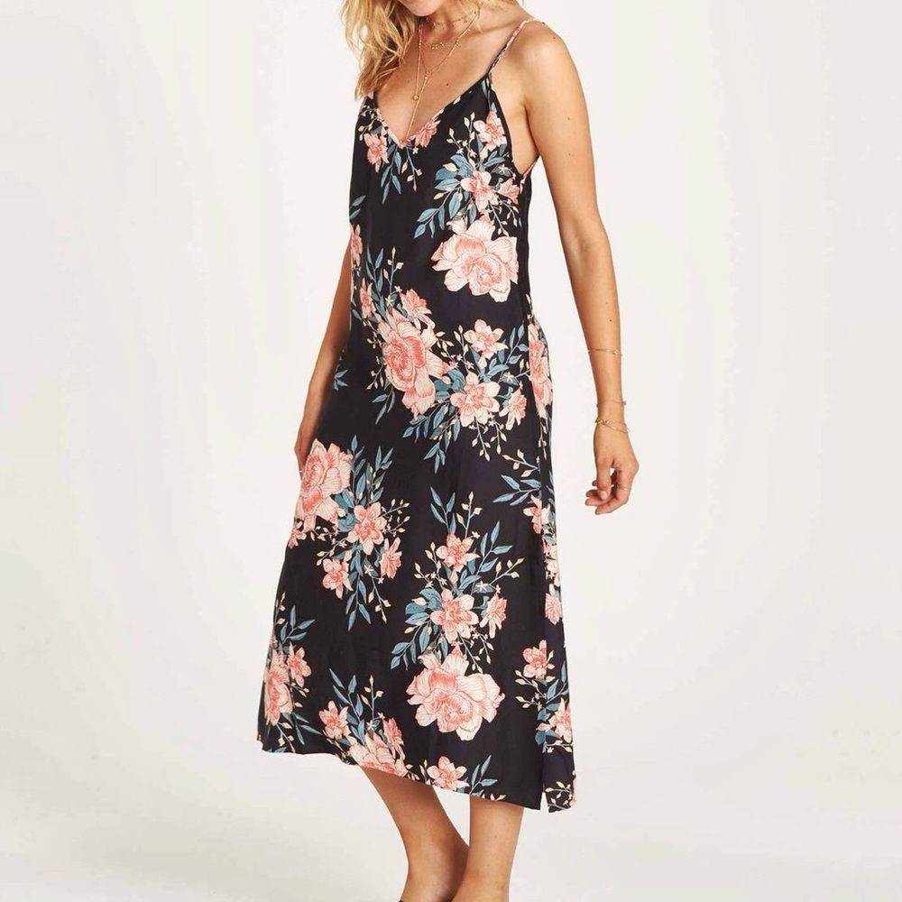 Billabong Floral Midi Slip Dress